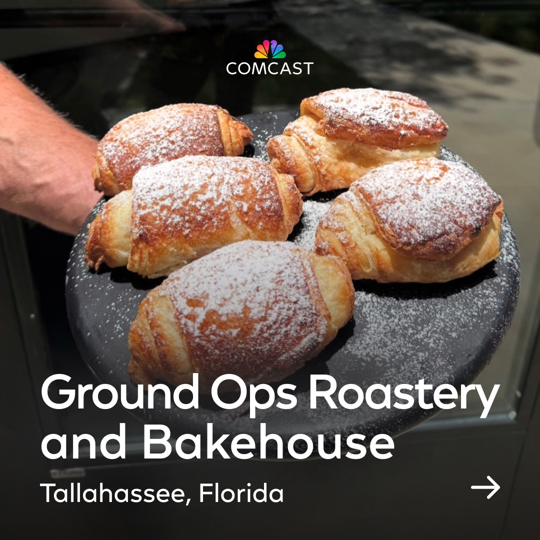comcast's tweet photo. Coffee keeps mornings moving. Connectivity keeps businesses moving.

This Small Business Month, we’re proud to spotlight the businesses building something lasting from coast to coast. Here’s how we help power the backend, so owners can focus on their customers and community.