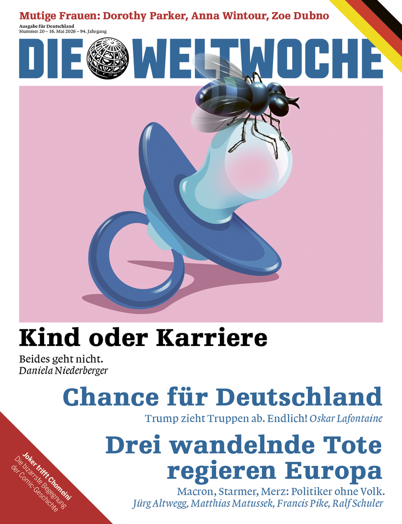 Weltwoche's tweet photo. Aktuelle E-Paper-Ausgabe für Deutschland: Kind oder Karriere ++ Chance für Deutschland ++ Drei wandelnde Tote regieren Europa
Jetzt lesen auf:
https://t.co/H30bDGnSny
Abonnieren Sie jetzt:
https://t.co/NPd556gpVt
#weltwoche #KindOderKarriere #Deutschland #Europa https://t.co/Bf39Rqr4Vp
