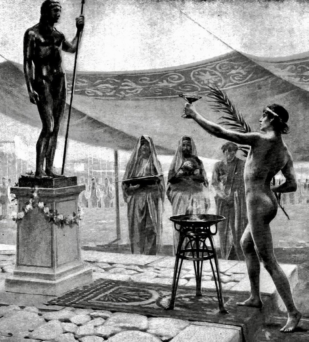 RT by @mikenov: Alexander the Great Sacrifices to the Spirit of Achilles at Troy