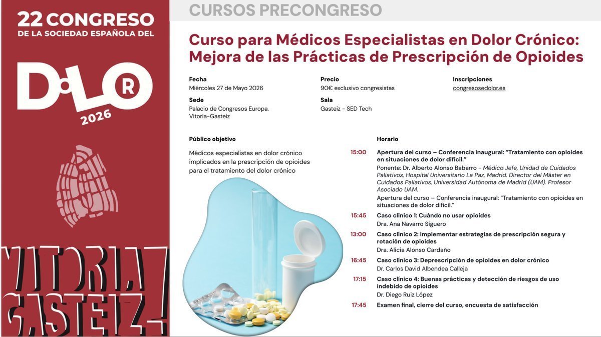 Sociedad Española del Dolor #SEDOLOR26 tweet media