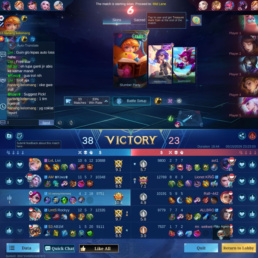 Mobile Legends Menfess tweet media
