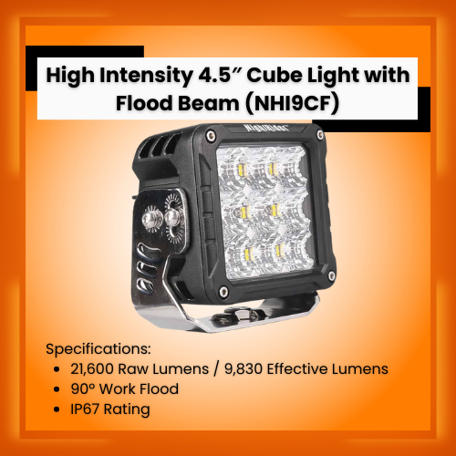 LEDriven's tweet photo. When it comes to the harshest of conditions, visibility is the key to safety! This high intensity flood light features an internal Temperature Control System (TCS), and comes with a built-in Deutsch connector, an 8" wire lead, and a heavy-duty stainless steel mounting bracket. https://t.co/lKrpdVGMq0