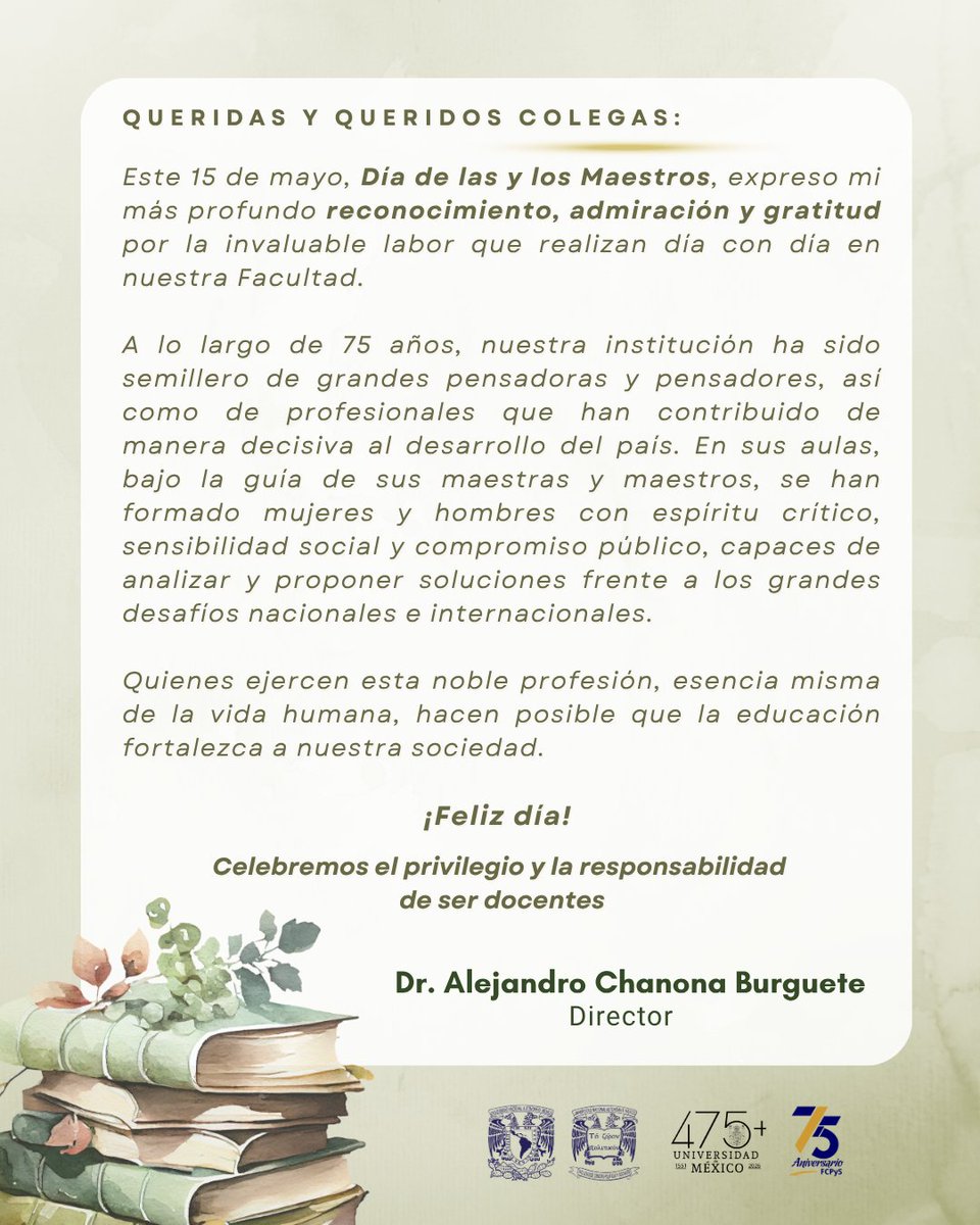 FCPyS-UNAM tweet media