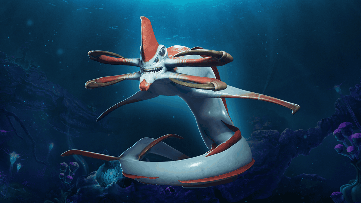 icemoonodyssey's tweet photo. Our art director's favorite design from the Subnautica series. The Reaper Leviathan! This creature was so impressive. #subnautica2 #subnautica #seacreatures #spaceexploration #marinebiology https://t.co/YGLS8KTTRw