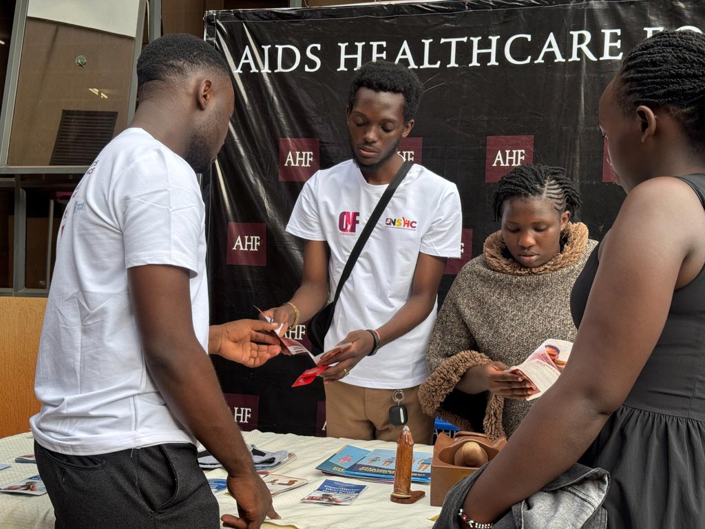 ahfugandacares's tweet photo. We are honored to take part in the Uganda National Students Conference, engaging young people on HIV prevention, SRHR, mental health and youth leadership.

Young people are not just the future, they are leaders in today’s HIV response. 
#UNSHC2026
#YouthInAction https://t.co/FEBkHMnTux