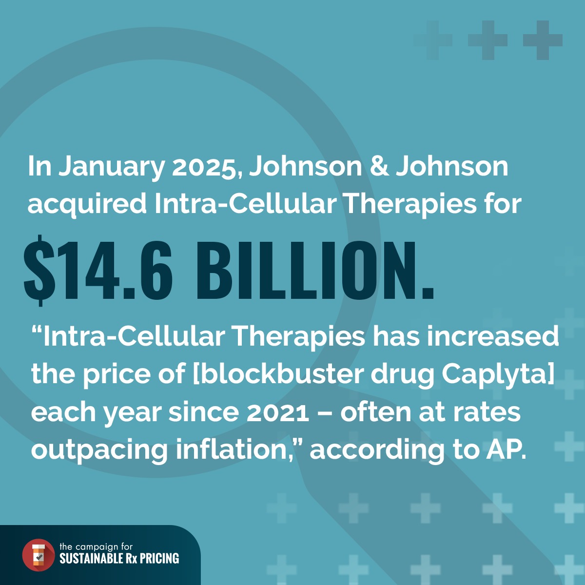 RxPricing's tweet photo. Brand name giants, each with a demonstrated track record of egregious price hikes on blockbuster products, have acquired pharmaceutical and biotech companies over the last several months that share a history of egregious pricing practices.

Learn more: