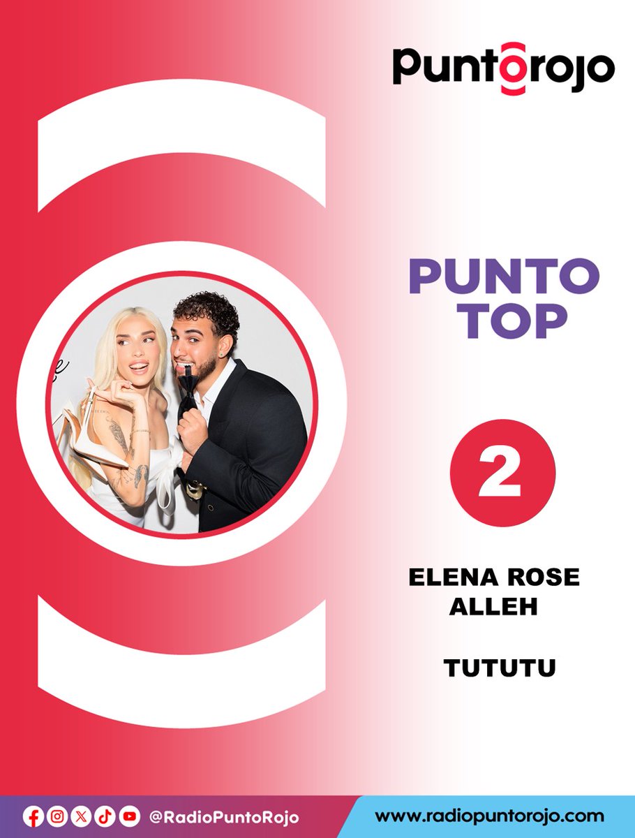 RadioPuntoRojo's tweet photo. #TuTuTu #ElenaRose #Alleh #PuntoTop https://t.co/YH8ggyj3NX