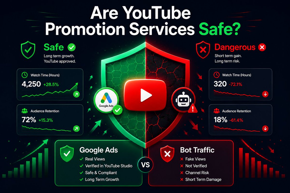 VedzzySarahlee's tweet photo. Are YouTube Promotion Services Safe? What Every Creator Must Know in 2026

Read more: https://t.co/tS6uwwwHrG

#youtubepromotion #youtubepromotionservice #YouTubeGrowth #safeyoutubepromotion https://t.co/zDqF10xlLE