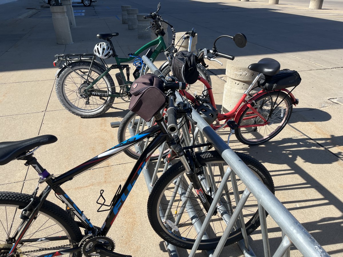 COE_UNI's tweet photo. Food, t-shirts--and best of all--a healthy start with Bike to Work Day at @northerniowa, sponsored by Recreation Services. Keep on pedaling!! https://t.co/smKEPk8Un5