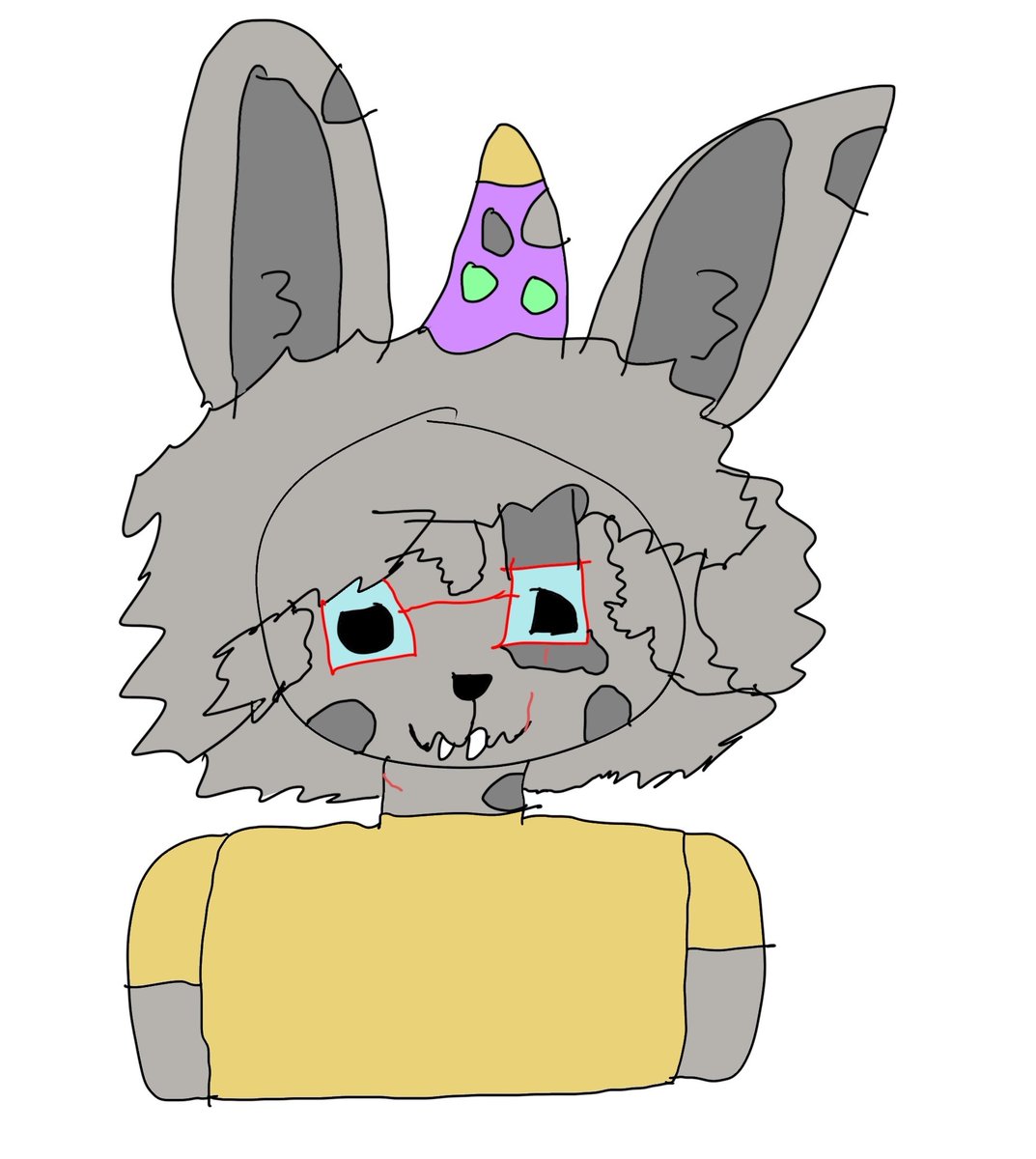 FalcoInAshes's tweet photo. happy birthday to @YeaKasey, i drew mill but 2 versions where she's small like a pill baby yet with a party hat and a regular party mill 

i suck at drawing stuff so the dumb funny cutesy artstyle usually is how i do

anyways shes cool, go follow to support https://t.co/NghLh0nIY0