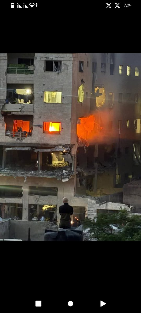 AmAllwh20666's tweet photo. Martyrs and wounded in Israeli airstrikes on a residential apartment in the Al-Mu'taz building in central Gaza City... #GazaIsBleeding https://t.co/Sh3H1WBqjn