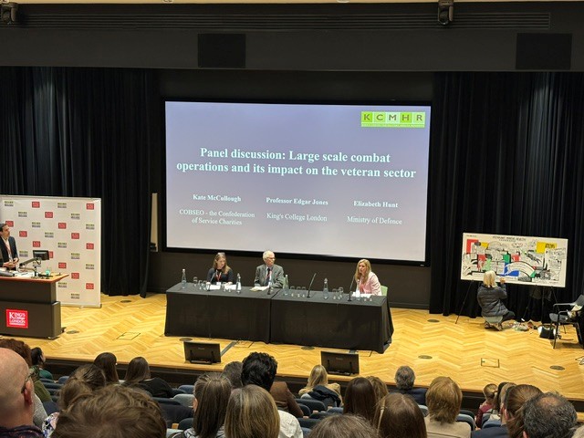 RNRMC's tweet photo. RNRMC attended the Veterans Mental Health Conference hosted by the King’s Centre for Military Health Research, bringing together researchers, charities and professionals to discuss the issues impacting veteran mental health.

#VeteransMentalHealth #ArmedForcesCommunity https://t.co/0O33yDmcD3