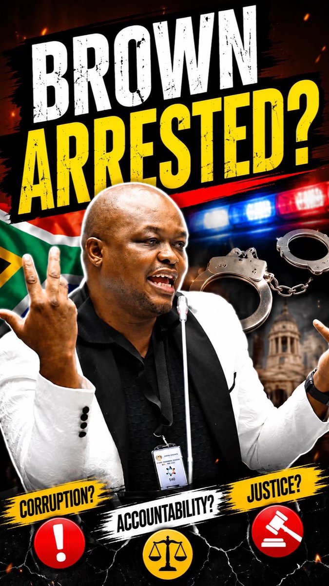 commandcenter01's tweet photo. BREAKING NEWS:

Brown Mogotsi has just been arrested. 

It comes shortly after he left the Madlanga Commission where he was testifying. 

#MadlangaCommission
#BrownMogotsi
#UthandoNesthembu
PKTT
Plot Twist
Sea Park https://t.co/GeUZqhc21K