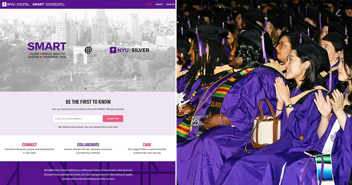 NYUSilver's tweet photo. Congrats to our 450+ newest alumni!  Welcome to a community of 20K+ Silver grads leading in clinical practice, policy, research &amp; beyond. Stay connected through NYU SMART, our new professional network — charter access is free through May 2027. Register at https://t.co/z6y2GNY2G4 https://t.co/LF4FYZw5Pv