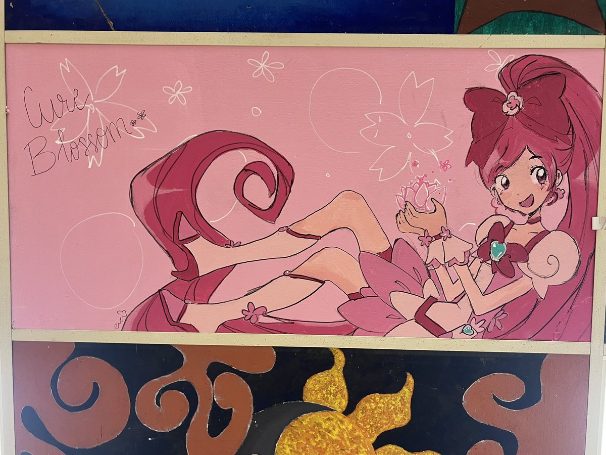 mawookybear's tweet photo. purikyua is forever immortalized in my high school art class 
#precure #プリキュア https://t.co/uBuKzQBnk5