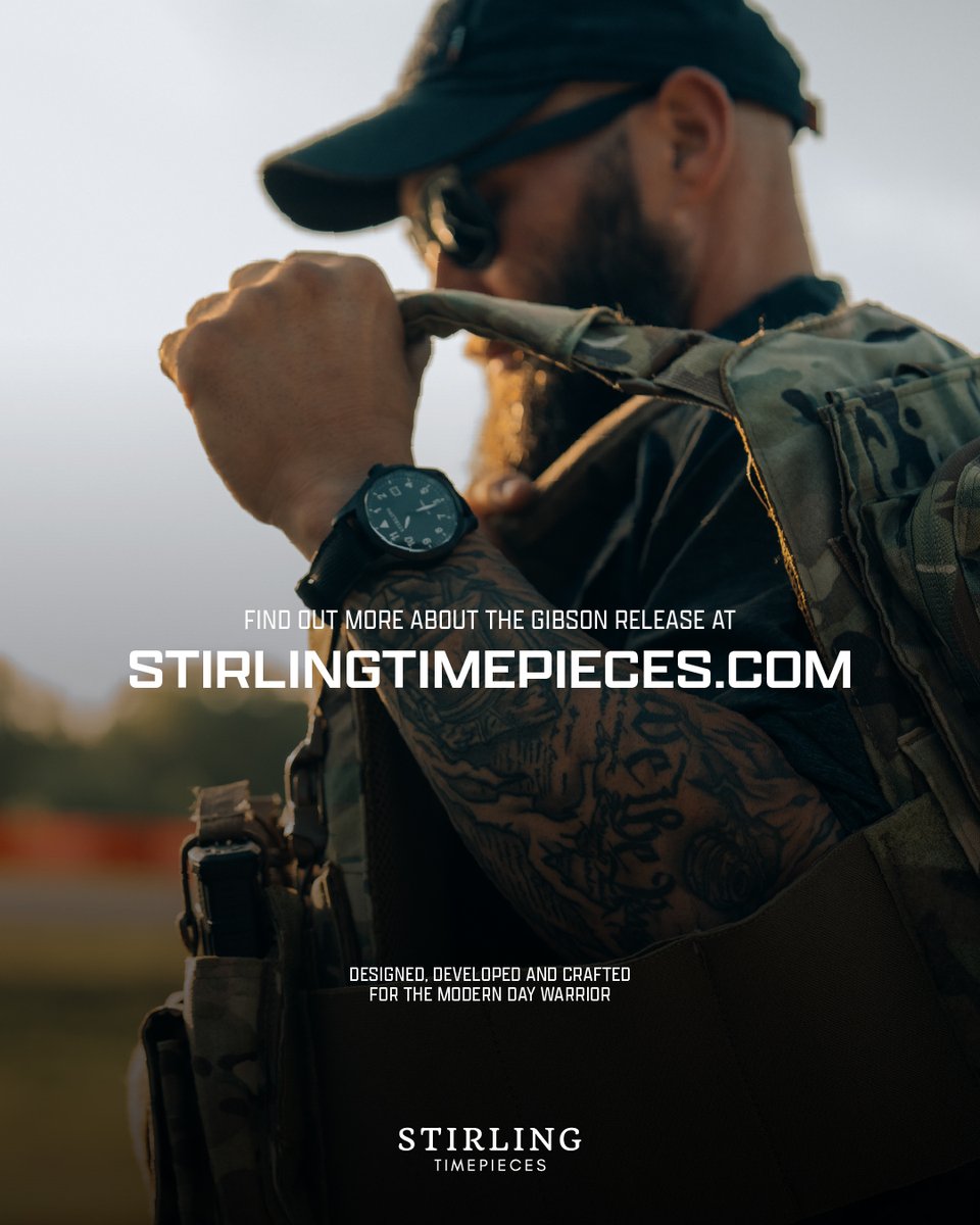 Stirlingtime's tweet photo. The pilot watch was built around one principle, absolute clarity under pressure.

That same purpose makes the Gibson just as capable beyond the cockpit, from daily wear to demanding environments where reliability and legibility still matter. https://t.co/ffv0rlhOAe
