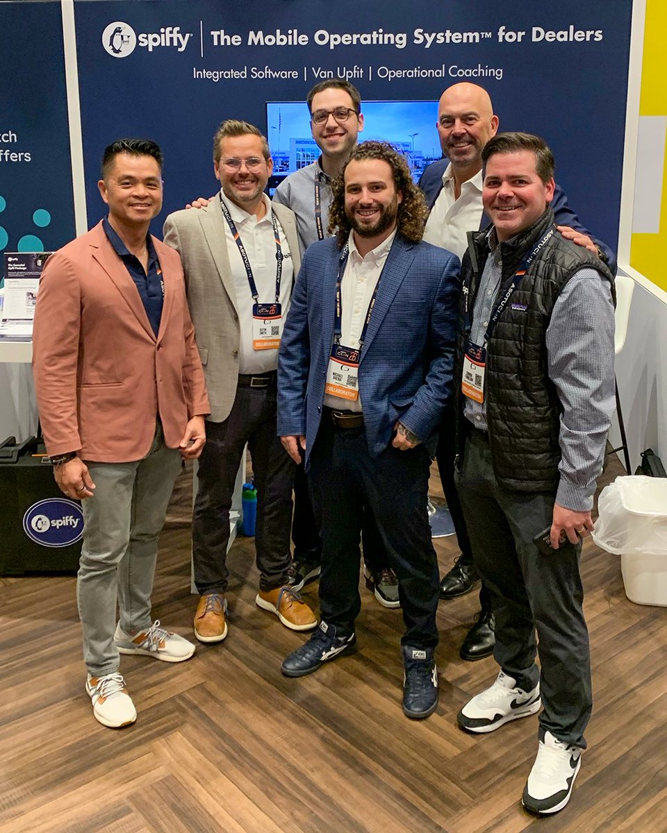 GetSpiffy's tweet photo. Thank you, ASOTU CON for a great week of conversations about dealership mobile service, fixed ops retention, digital servicing, customer experience, and the future of automotive service.

Spiffy was proud to participate in the Pitch Tank as a semi-finalist and to host a mini-keynote session focused on how mobile service can help dealerships improve retention and drive increased gross profits.

The industry is moving toward more convenient and flexible service models.

Spiffy is helping dealerships build the systems needed to launch, manage, and scale mobile service successfully.