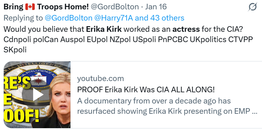 GordBolton's tweet photo. @Bluehart007 @debrocq5 @haleew2020 @Tim418385956391 @SunnyWa32126709 @DANewsUK @CTVNews @VassyKapelos @CBC @globalnews @RobertFife @liberal_party @CommrRCMPGRC @CTV_PowerPlay @yfblanchet @CPC_HQ @RosieBarton @CBCMorningLive @NDP @MarkJCarney @UN @aartipole @CDCgov @DavidMcGuinty @CPHO_Canada @PierrePoilievre @dimitrilascaris @EnglerYves @SecGenNATO @_FriedrichMerz @Panchenko_X @CosmanEmilSSTJ @PremierScottMoe @antonioguterres @karen4the6th @RachBlevins @BowesChay @PressTV @joe_warmington @AlboMP @avilewis @STANISKRAPIVNIK @NakedHedgie Did the dirty rat Fink really make another attempt on Trump's life or was it all just another Erika Kirk giant Military Grade PsyOp?
Cdnpoli polCan UKpolitics Auspol EUpol NZpol USpoli PnPCBC SKpoli #PerceptionManagement #TPUSA
https://t.co/WaK8dcUfa5
https://t.co/BQs661ZEad https://t.co/rFBroyijNF
