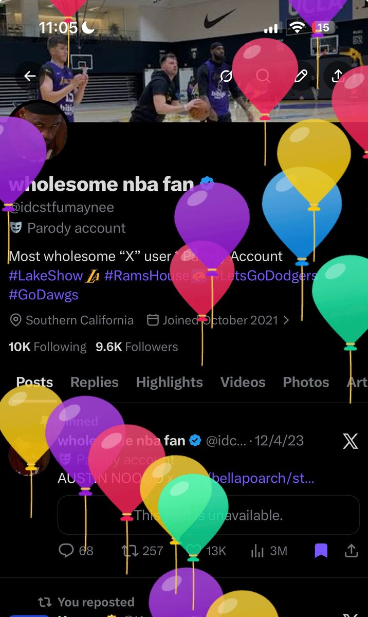 wholesome nba fan tweet media
