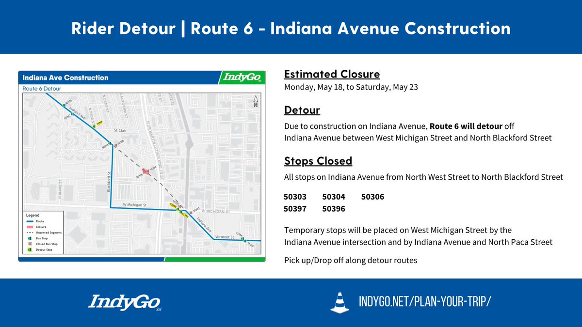 IndyGo Rider Alerts tweet media