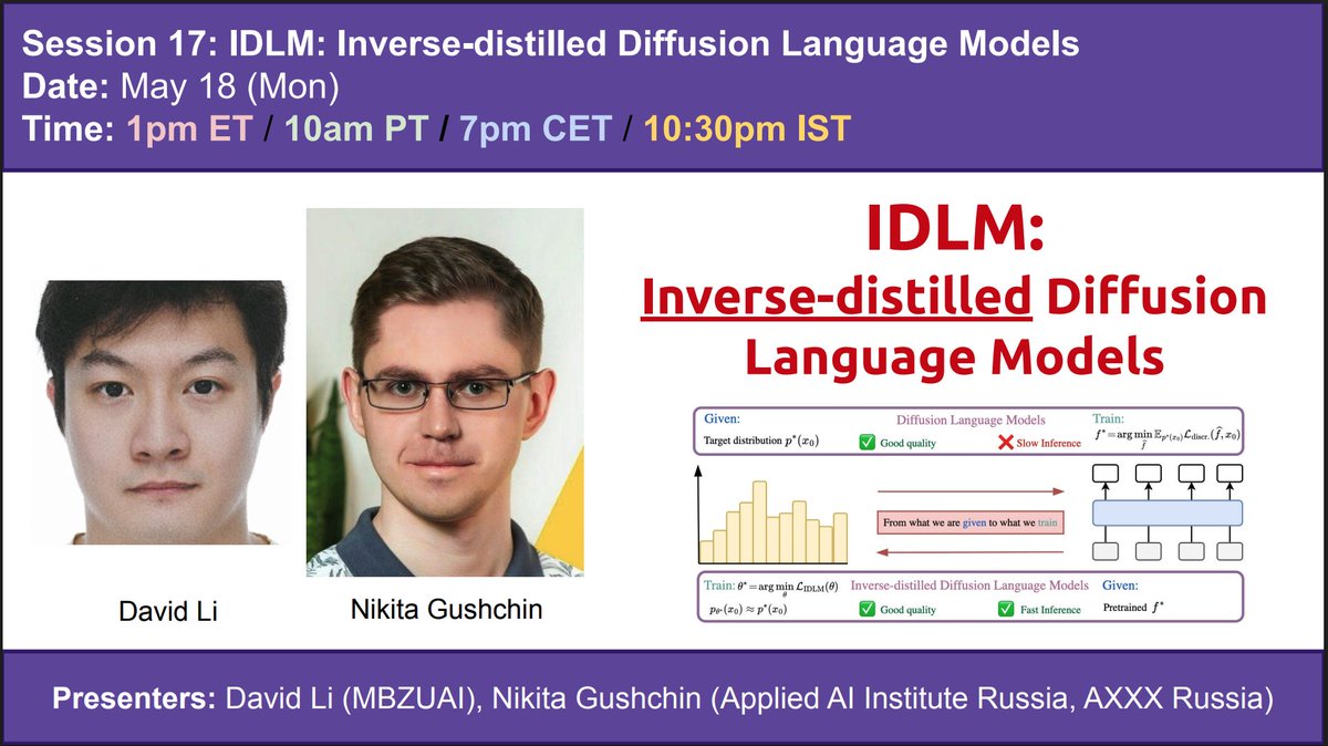 Discrete Diffusion Reading Group tweet media