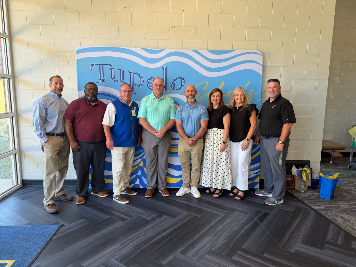 TupeloHigh's tweet photo. THS celebrated the retirement of Michael Gable and Lucas Smith yesterday. We will miss these two with a combined 50 years at THS! Best wishes on your next adventure. #AlwaysAWave #TPSD https://t.co/IbbCzoBlif