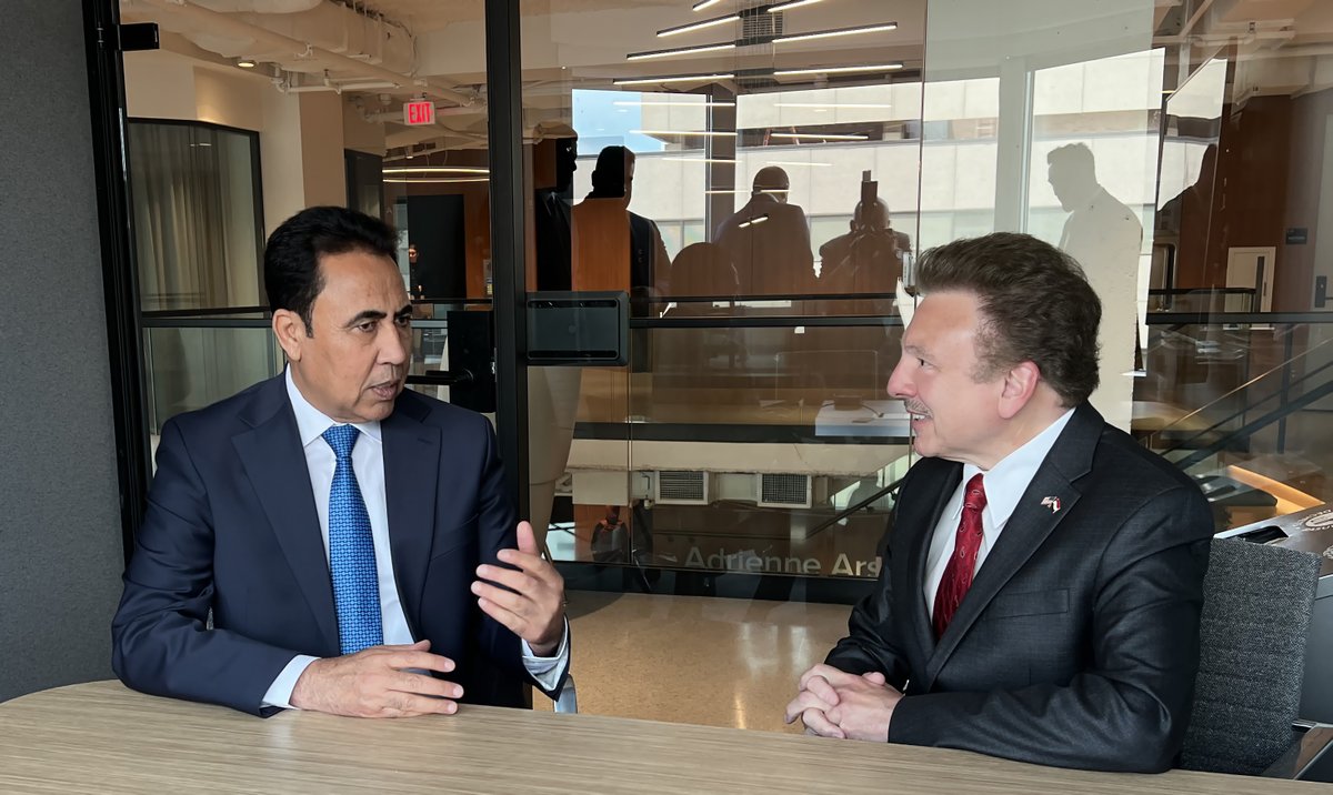 nusacc's tweet photo. H.E. Abdul Qadir Al-Dakhil (left), Governor of Nineveh (Mosul region) in Iraq, is welcomed to the USA by David Hamod (right), President & CEO of NUSACC. The meeting was held on the sidelines of the 2026 Iraq Dialogue, organized by the @AtlanticCouncil.  Hamod met recently with Al-Dakhil in Mosul, where they discussed infrastructure development and capacity-building for Iraqi youth. 🇺🇸🇮🇶
#Iraq #Mosul #Nineveh #Governor #USA #NUSACC #AtlanticCouncil #IraqDialogue #EconomicDevelopment #Infrastructure #YouthEmpowerment #CapacityBuilding #MiddleEast #USIraqRelations #Leadership #Diplomacy #InternationalDevelopment #BusinessDiplomacy #MosulReconstruction #IraqiYouth #GlobalPartnerships