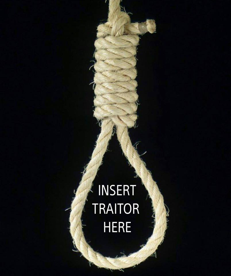Securi0n's tweet photo. Cant wait for the tribunals. Cant wait for the executions of those who knowingly let the enemy in, and for their propagandists. https://t.co/yhaZsbxJO9