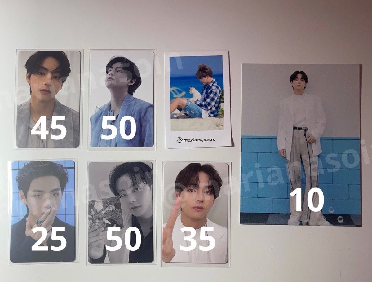 marianasoin's tweet photo. Venda nacional BTS - Taehyung 

- Preço na imagem + frete (fixo ou calculado) 
- Envio em 5 dias úteis 
- Aceito pix e mercado pago (com 5% de acréscimo)

Dispenso comprador sensível 

#vendo #photocard #proof #PTD #tae #V https://t.co/V7uY8S74Nu