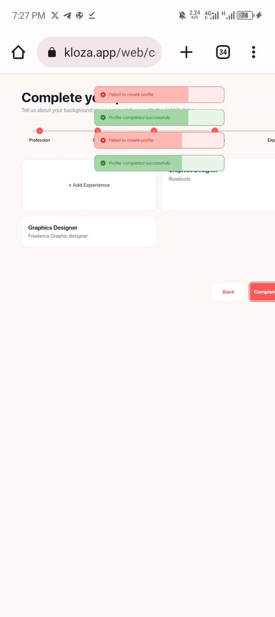 NRiseth's tweet photo. @klozaapp @samuelariyo6 Hello @klozaapp I just tried updating the profile again and it did not work. Tried multiple times already again https://t.co/tJIE5Il0I1