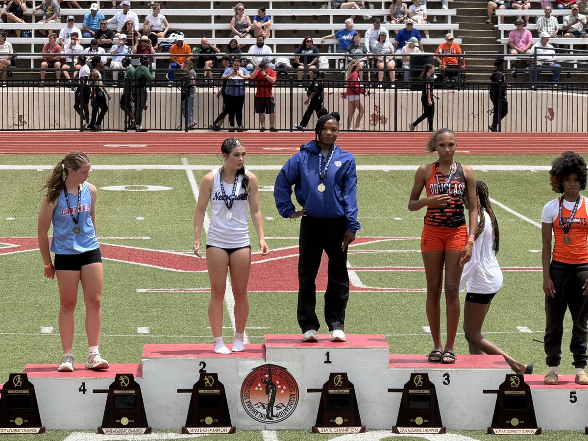 GPSTrackField's tweet photo. 3x 5a State Champion from Glenpool, Long Jumper, Saniya Craven. https://t.co/AhfR1F7KHI
