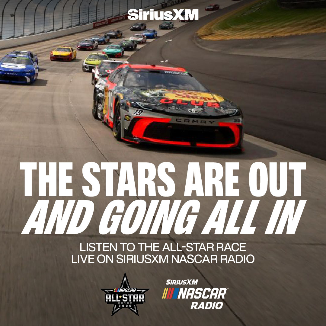SiriusXMNASCAR's tweet photo. 🤩 The stars are out 🤩

Don't miss a second of #AllStarRace action LIVE from @MonsterMile this weekend on Ch. 90 🎧

LISTEN → https://t.co/ylQM9IQwJh https://t.co/MyLNsgeo4V