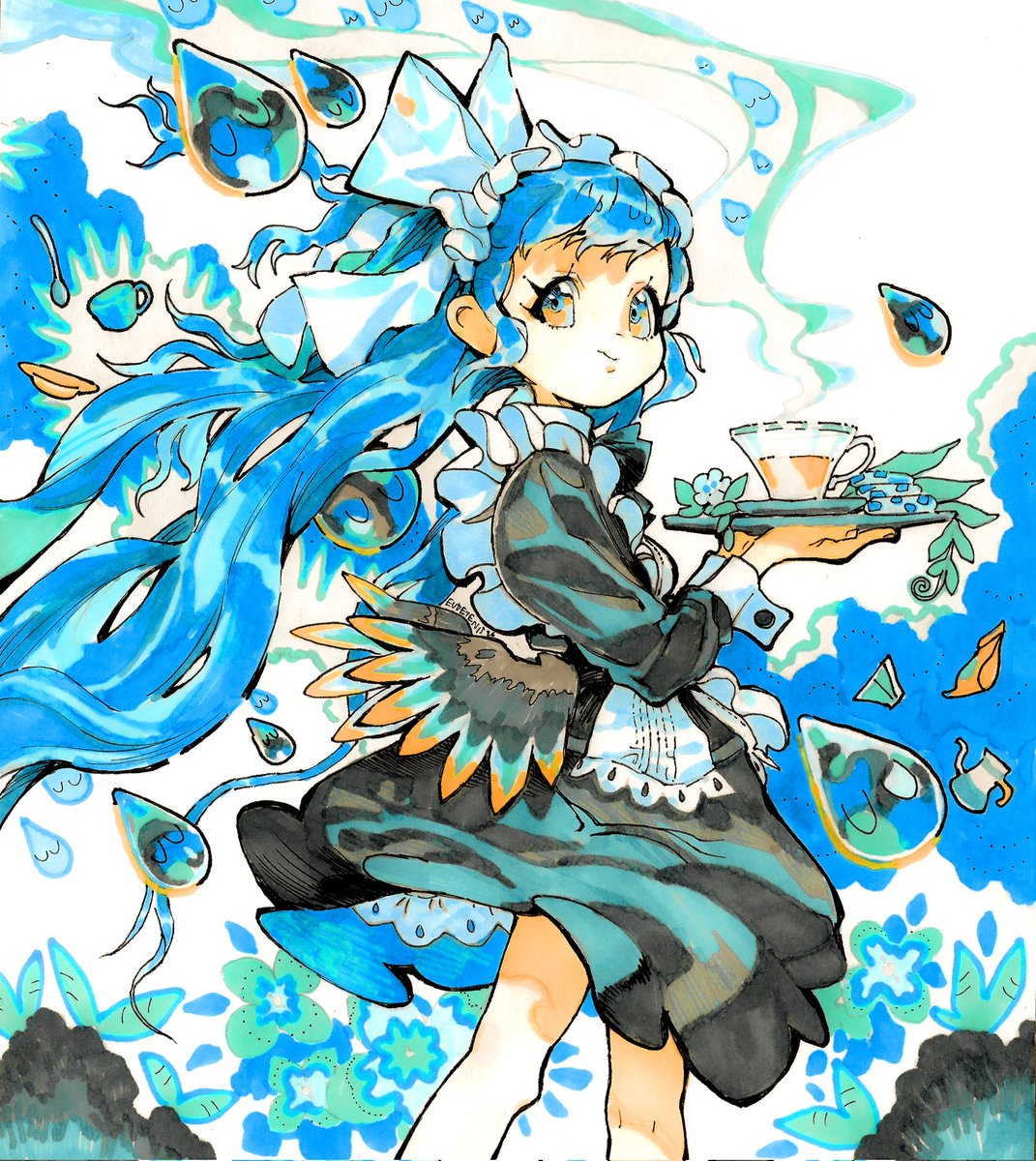 コミティア 色紙 Relaxing Coffee. #色紙