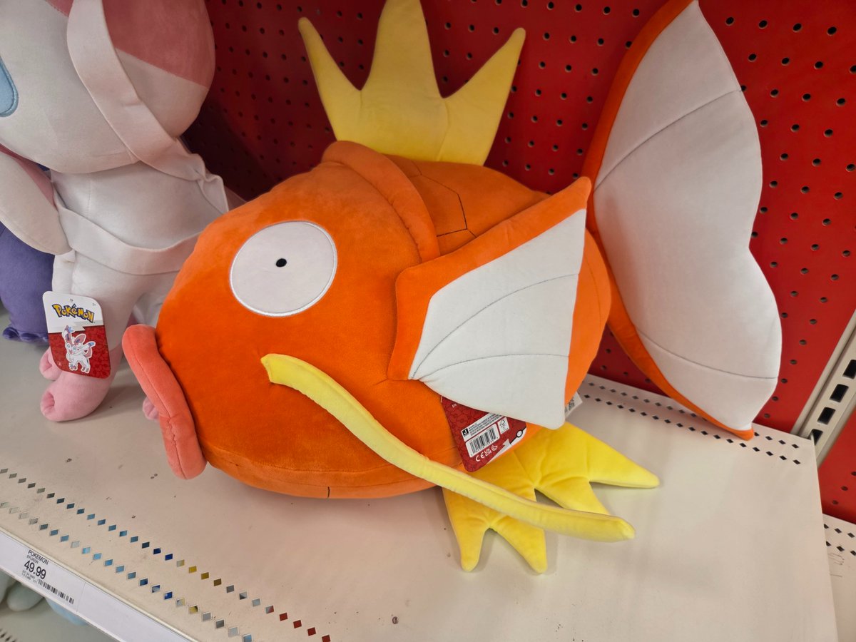 LookingCoolZed's tweet photo. I'm an adult and I'm sitting here thinking about buying this big fucking Magikarp. https://t.co/cSmE6NsNpT