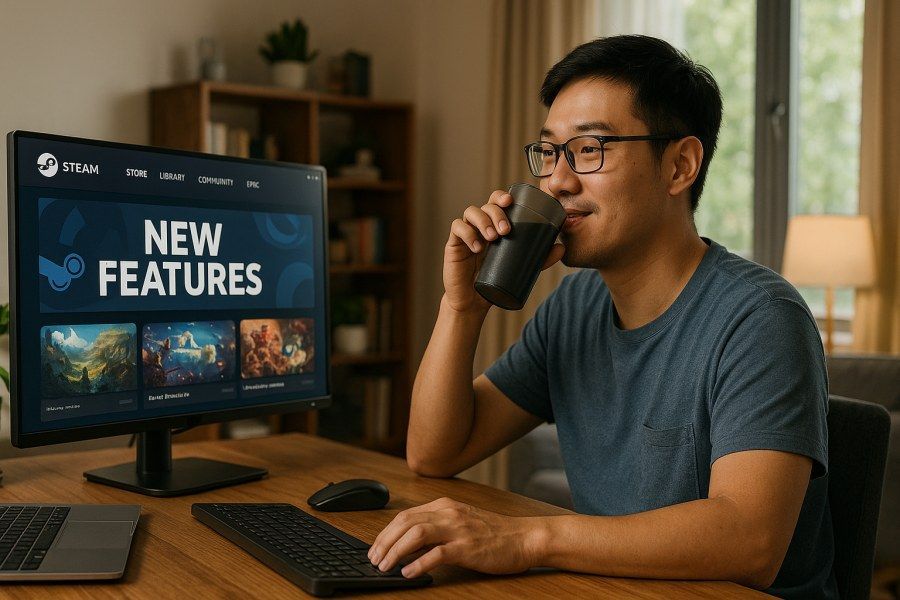 PCRuns4U's tweet photo. New Post: Steam and Epic Store Updates: New Features PC Players Should Know https://t.co/O7lIEA5y5x https://t.co/rnNdxHIFnL