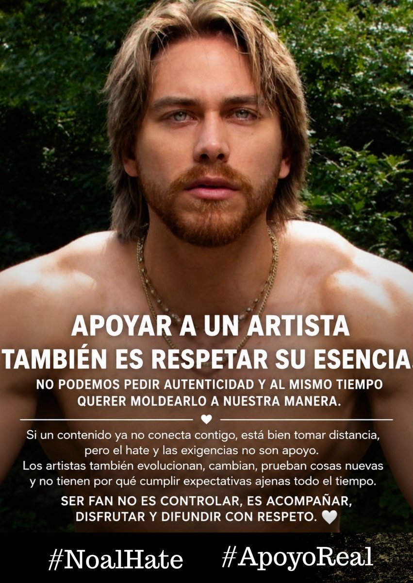 alditoupdates's tweet photo. Ser fan también es entender que un artista no vino al mundo a cumplir expectativas ajenas.
Apoyar no es controlar, es respetar su esencia, su evolución y sus decisiones aunque no siempre pensemos igual.
#NoalHate #ApoyoReal https://t.co/GmXuM7WKzk
