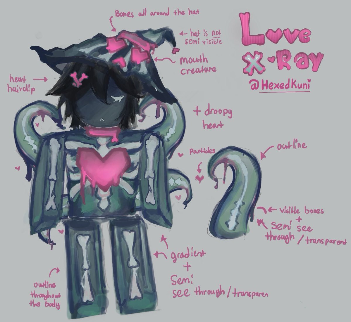 HexedKuni's tweet photo. Skin concept I did for azure for fun 🩷 #forsaken #azureforsaken https://t.co/GwtC5z4hM9