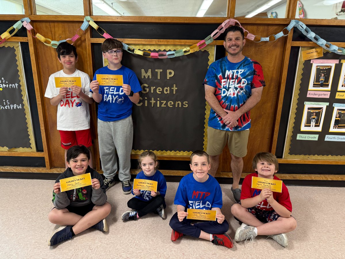 SCSD_MTP's tweet photo. MTP's Great Citizens Program is going GREAT! Congratulations to week 9 recipients of the golden ticket for MTP's "Great Citizens Program!" Keep being consistently, positive, respectful, and maintaining a safe school environment.
@SmithtownCSD
@SCSD_MTP https://t.co/4dW8P0W8bm