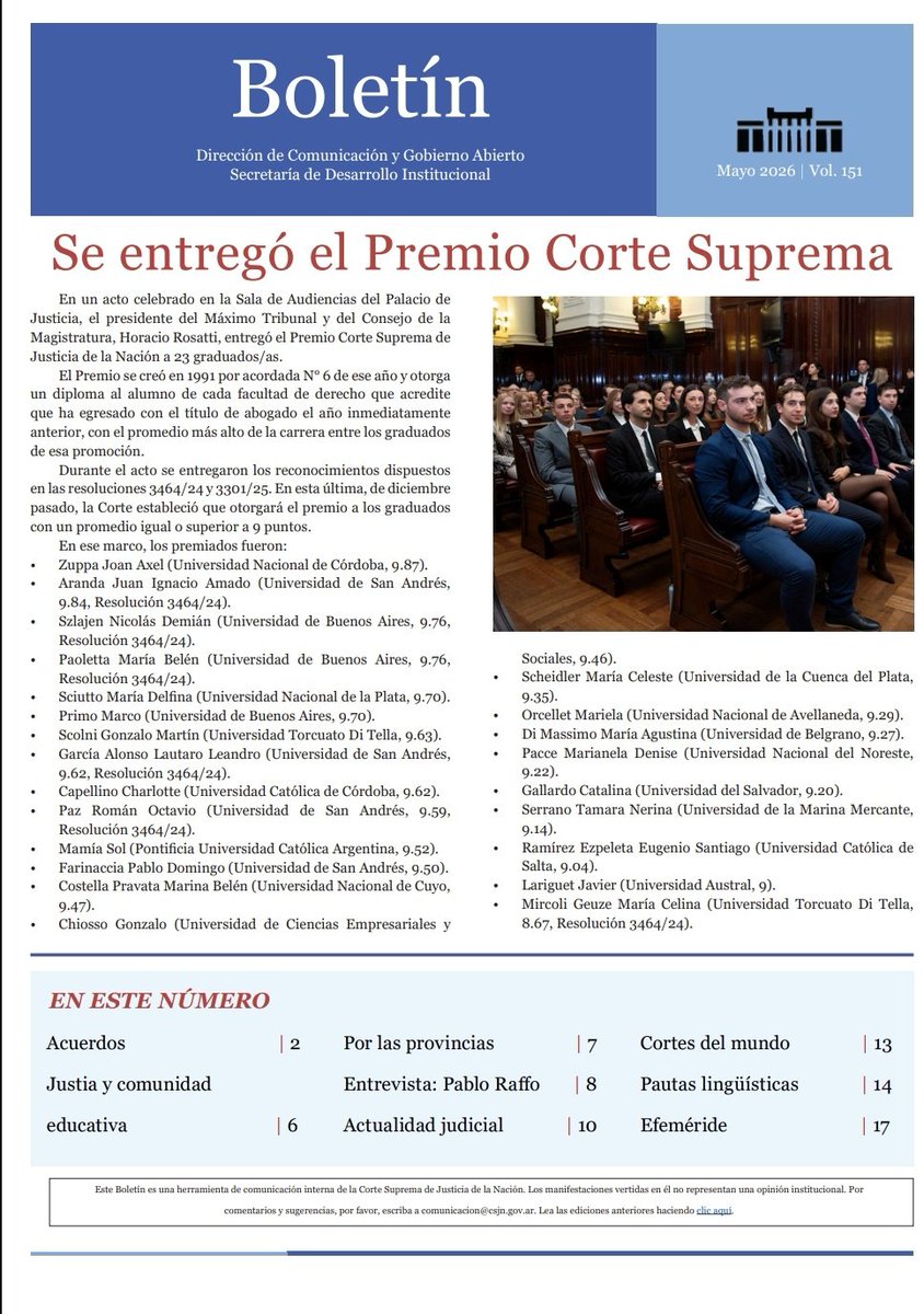 Corte Suprema de Justicia de la Nación tweet media