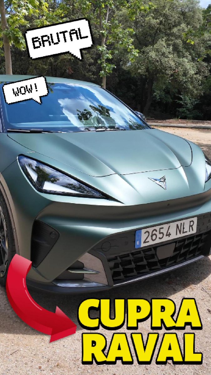 maselectricos's tweet photo. Os traemos un adelanto del video de la prueba del CUPRA RAVAL que hemos hecho esta semana🚘🔥 Tenéis el vídeo completo ya disponible en nuestro canal de YouTube (enlace directo en primer comentario)📱🖥️ #somoselectricos #review #prueba #cupra #cupraraval @CUPRA_esp @CUPRAprensa_ES @CUPRA