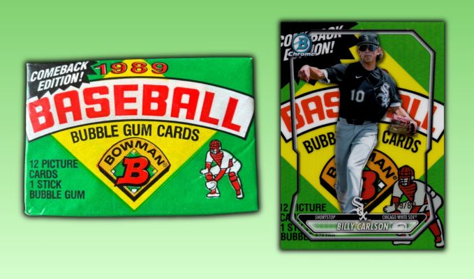 TheCardWriter's tweet photo. 2026 Bowman Chrome Prospect Packfractors mix nostalgia with the modern chase. What do you think of these cards? #collect

https://t.co/Ir747Xm8LT https://t.co/wXBGdu8wRJ