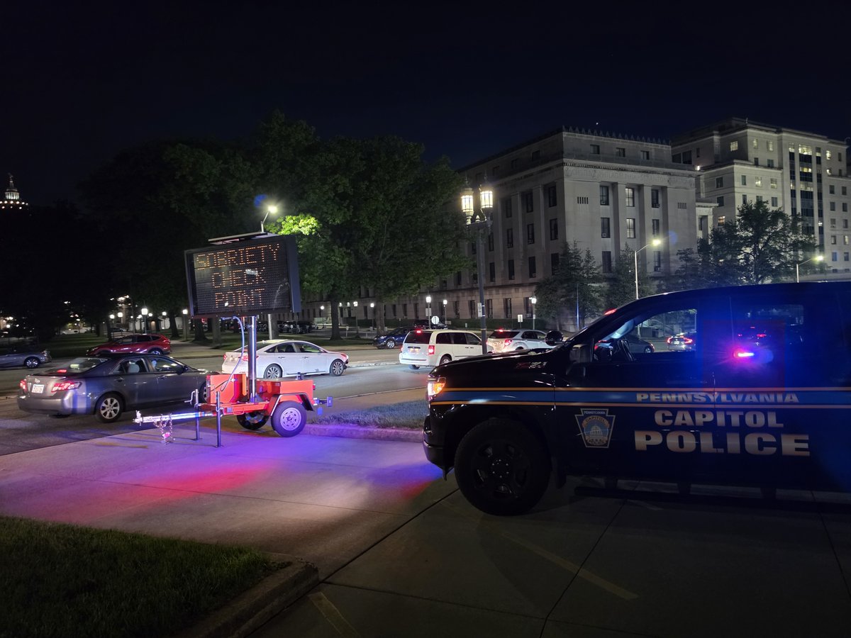 PAGenServices's tweet photo. Capitol Police participated in their first ever DUI checkpoint. This multi-agency effort resulted in 13 being arrested for DUI, 4 being arrested for drug related violations, 2 warrants being served, and 50 traffic citations. This effort was funded by a Police Traffic Safety grant https://t.co/qjxD0lsKmC