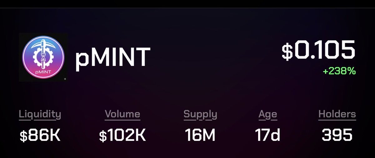 RealMattyCrypto's tweet photo. I’ve been watching CLOSELY this Crypto, the teams design and tokenomics for over two weeks now. 

Everything about it seems right, feels right and sure as hell looks right. 

Only 400 Holders? Where are you PulseChain, HEX family! 

Up 240% TODAY!!

https://t.co/ChX1KwXNM9 https://t.co/Tsf7veyr3V