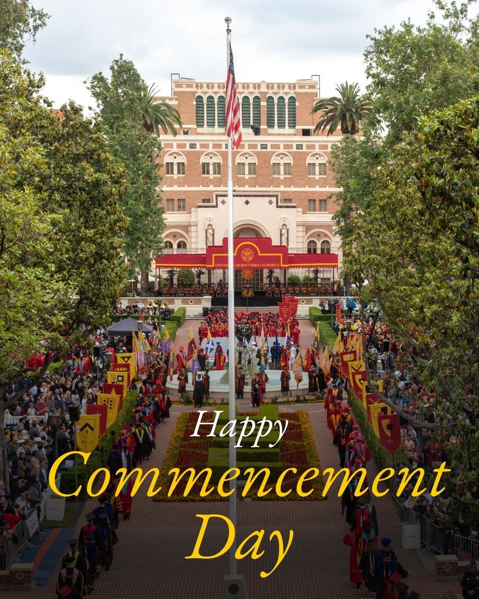 usc_msprism's tweet photo. It’s our favorite day of the year. Congratulations, Trojans! 🎓✌️🎉 https://t.co/T9E2i1tgOT