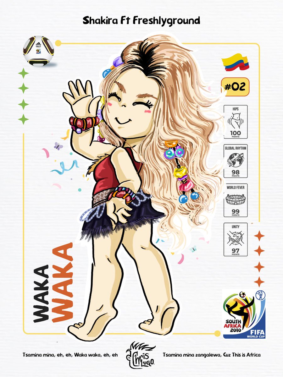 chrislugoart's tweet photo. The World Cup Queen @shakira is back to reset the game. We're not here to play, we are here to rule. 🇨🇴👑 Ready for the drop? 👟⚽ @fifaworldcup @shakira

#DaiDaiShakira #LatinoGang #fifaworldcup2026 #digitalillustration #ShakiraXWorldCup https://t.co/CEDuJkPKnh