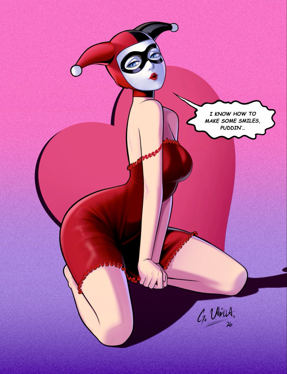 PiGGYLiMBS's tweet photo. Harley Quinn - Mad Love nightie version. https://t.co/0rLXRluzFZ
