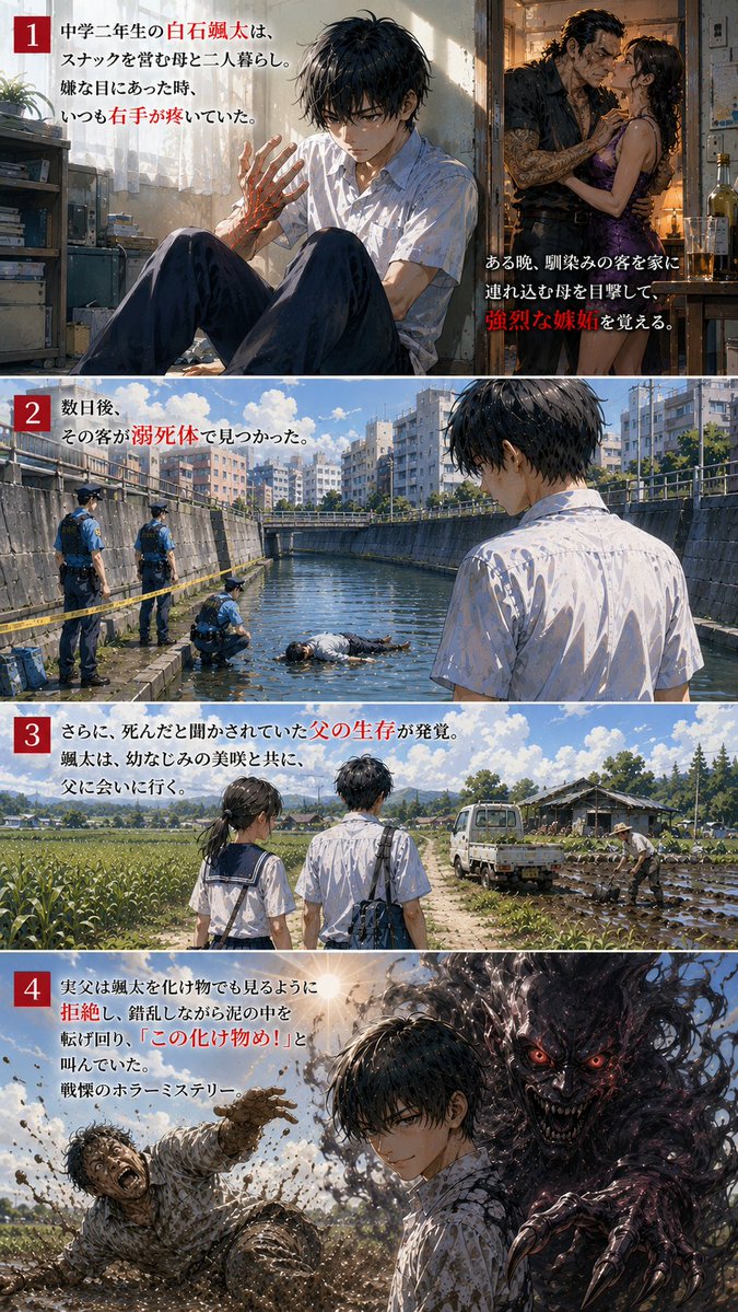 清水カルマ☆7月新刊準備中!『禁じられた遊び』『寄生リピート』他 tweet media