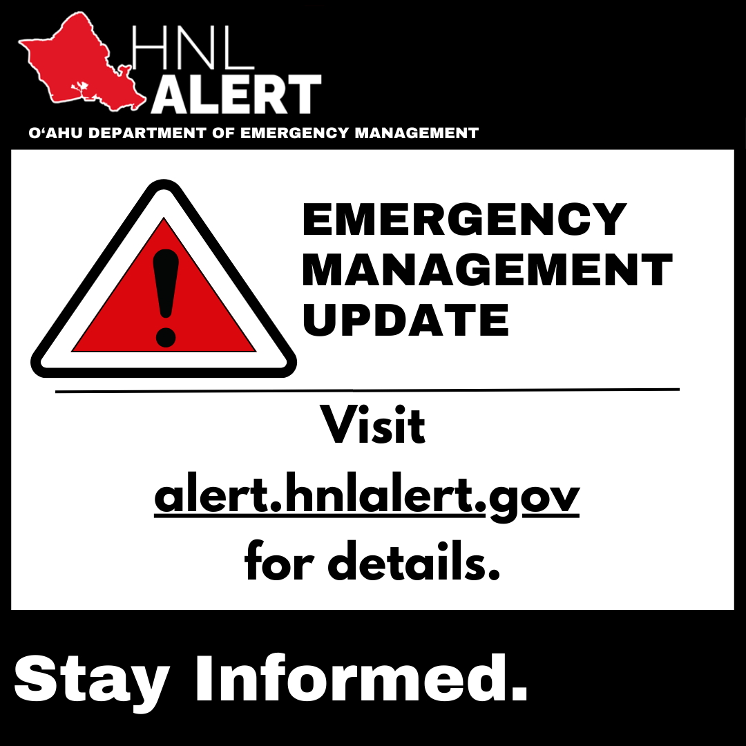 Oahu_DEM's tweet photo. HNL Alert: 03:27 PM 05-15-2026 - Hazardous weather conditions (heavy rain, lightning, thunderstorms) are expected to continue over Oahu for the rest of the afternoon. Use extreme caution when outdoors or driving. Do not cross flood  https://t.co/1vPsdoAFuW https://t.co/VJjEMoCRrf