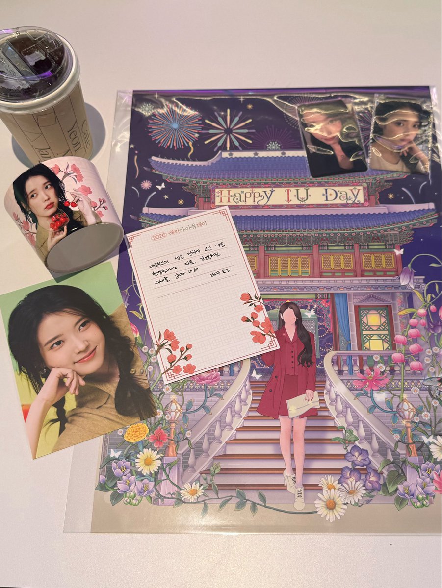 mingukiu's tweet photo. iu 2026 birthday cafe in seoul!!! 🥰 https://t.co/GHIB3Zk2xd