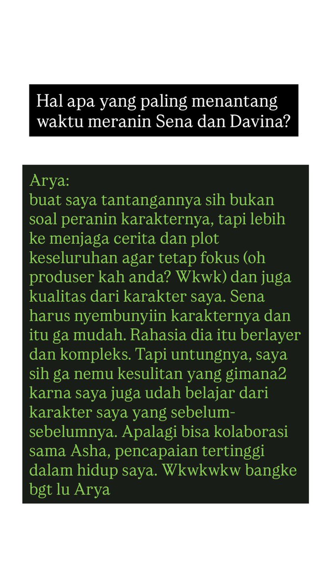 bagaimana_ini's tweet photo. Interview Arya Saloka and Asha Assuncao in HighEnd Magazine May about “Terikat Janji”

Spesial buat sobat Terikat Janji mania, anak kandung Senada, sobat Arya Saloka uhuy, sobat Asha Assuncao mania.

#AryaSaloka
#AshaAssuncao
#TerikatJanji https://t.co/IrZUqwSsKJ